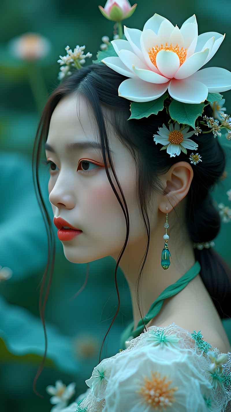 森林系列五颜六色古风艺术美女 39