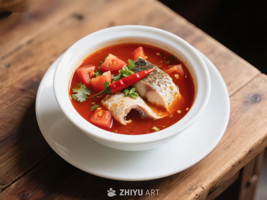 番茄鱼片汤，鲜美可口 219