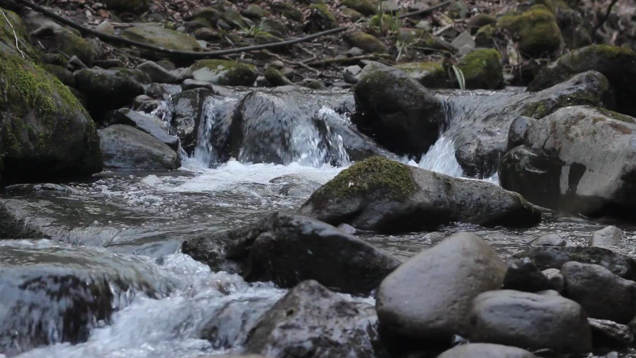 河水水流自然大瀑布