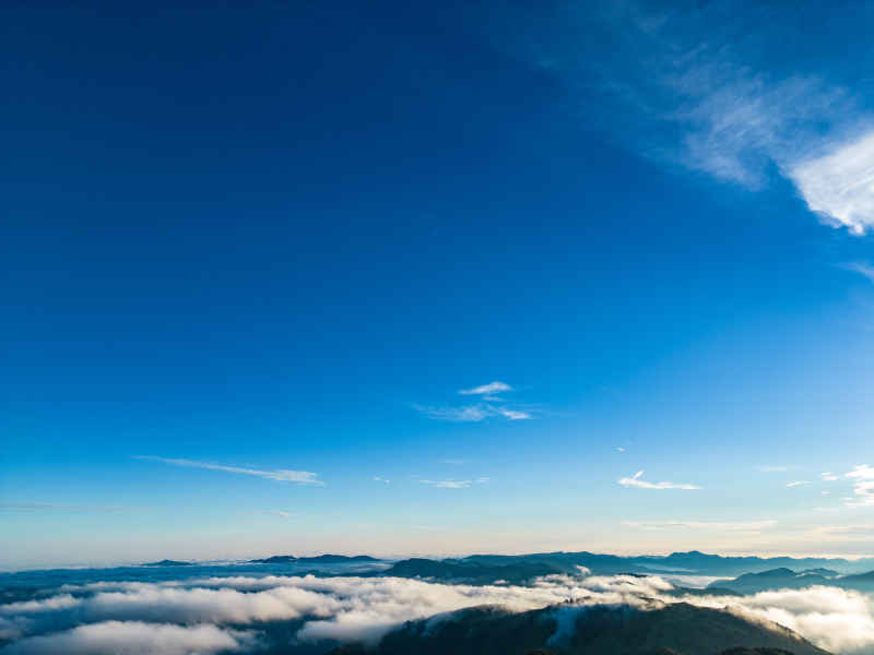 祖国大好河山云海云雾缭绕航拍