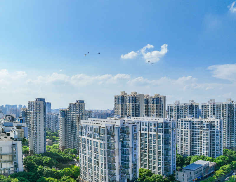 航拍昆山城市风光建筑大景 64