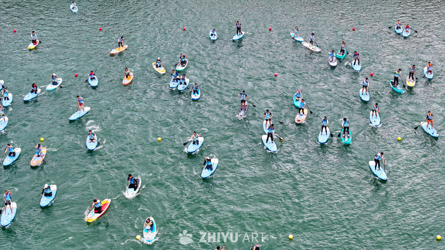 山水间桨板比赛 水上桨板运动 19