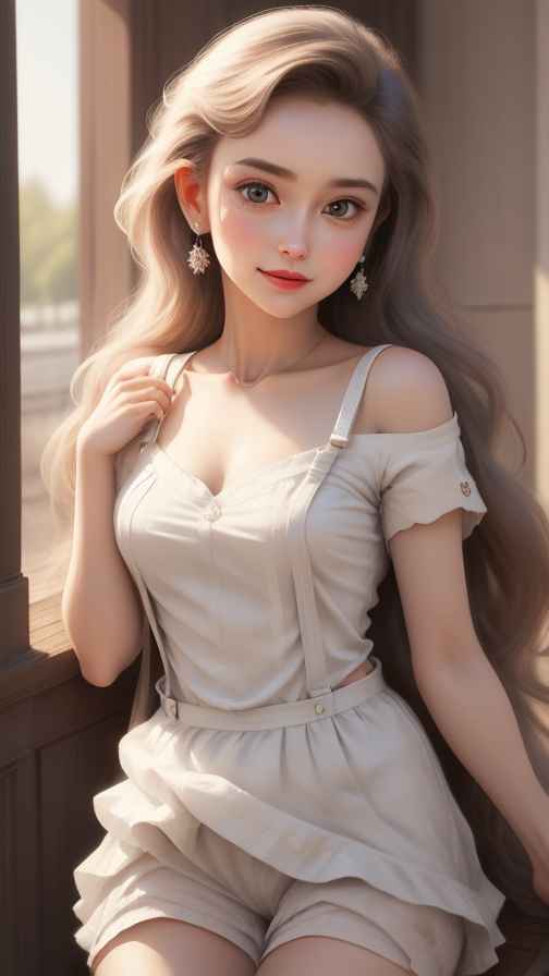 吊带美女