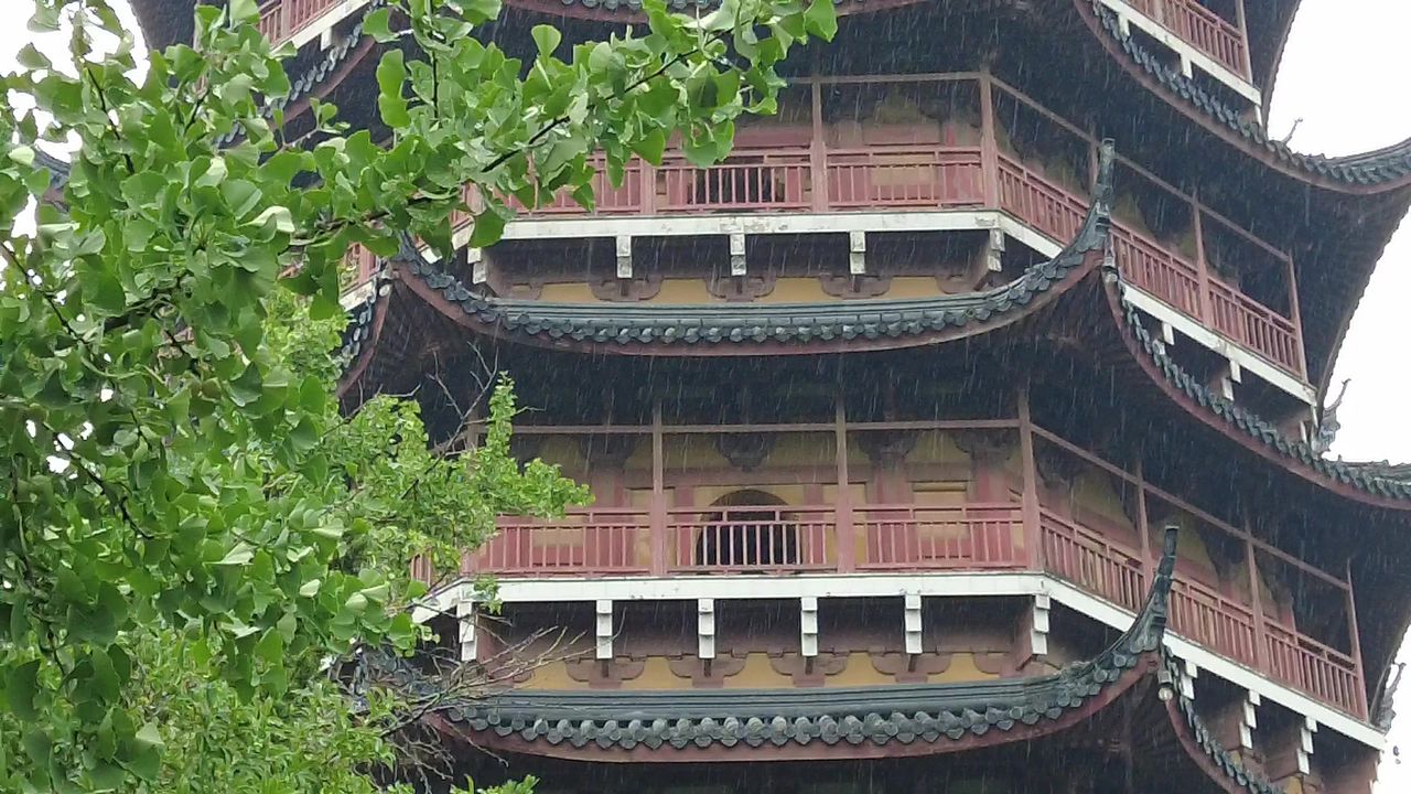 江苏苏州下雨素材实拍