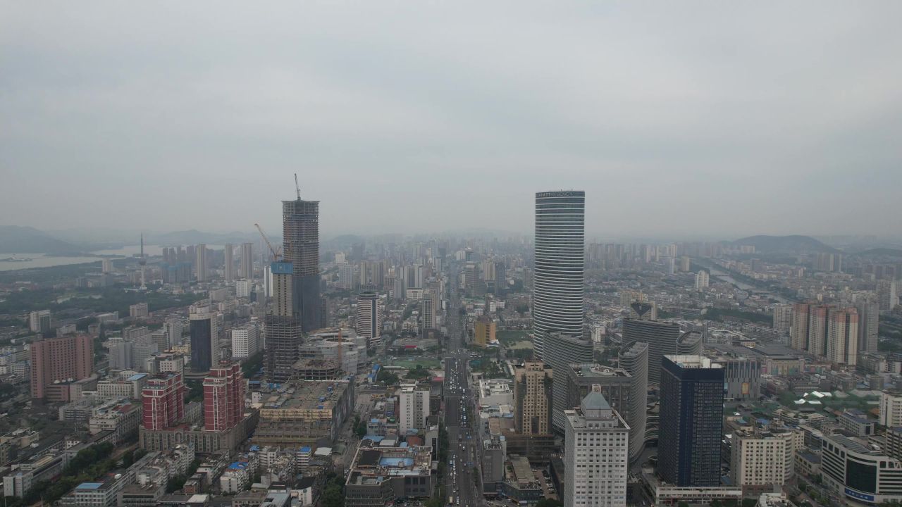 江苏徐州苏宁广场航拍
