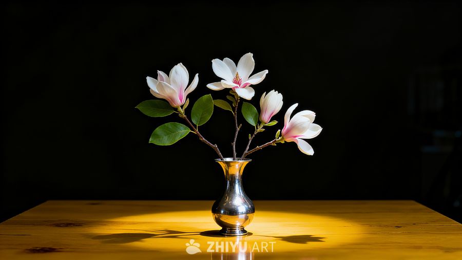 自然的花卉与象征科学的图案相结合灵感图 12