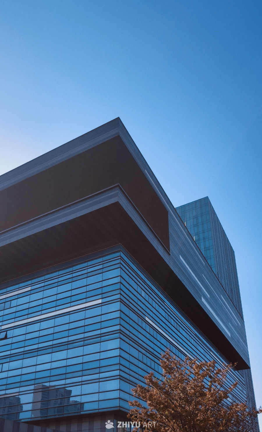 玻璃幕墙商业公寓楼素材