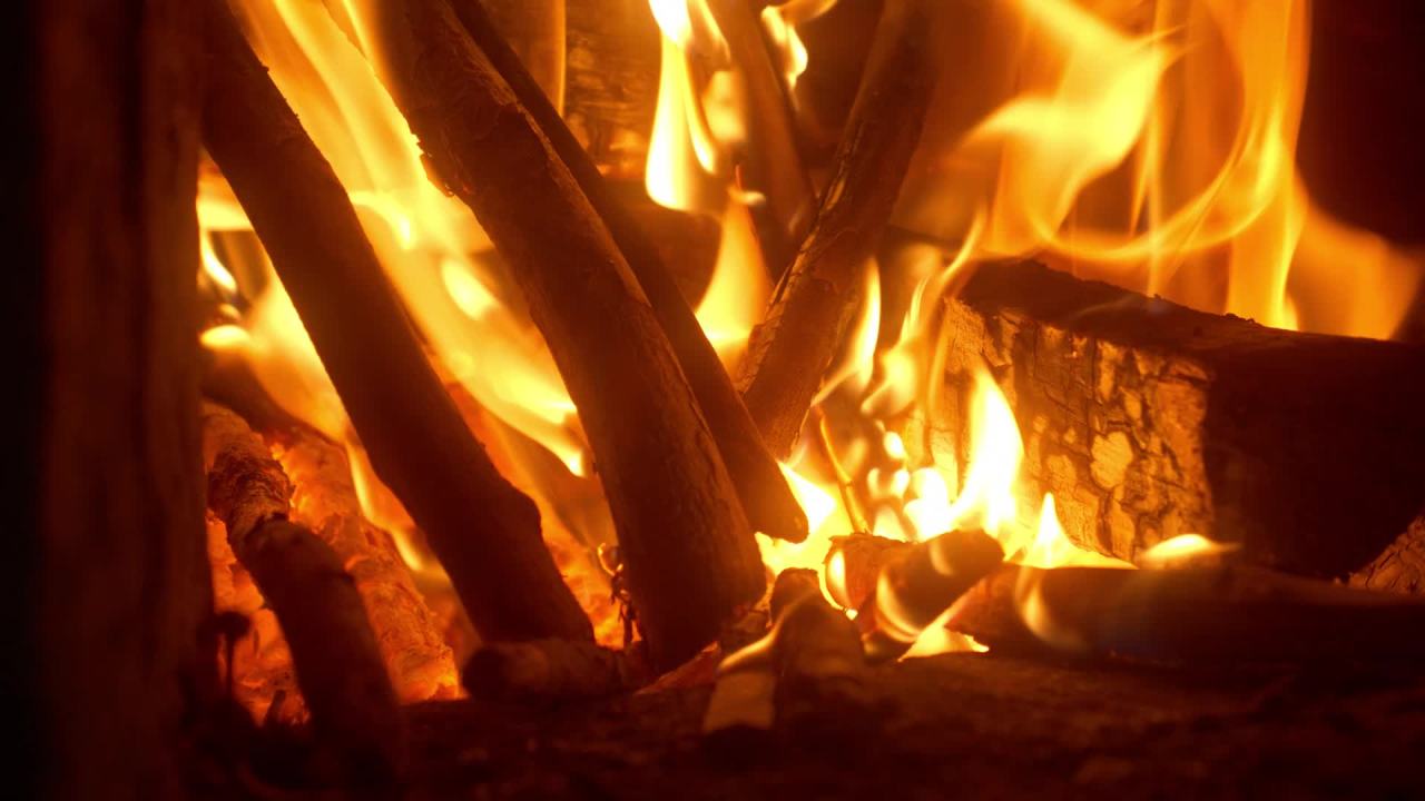燃烧的木柴炭火 29