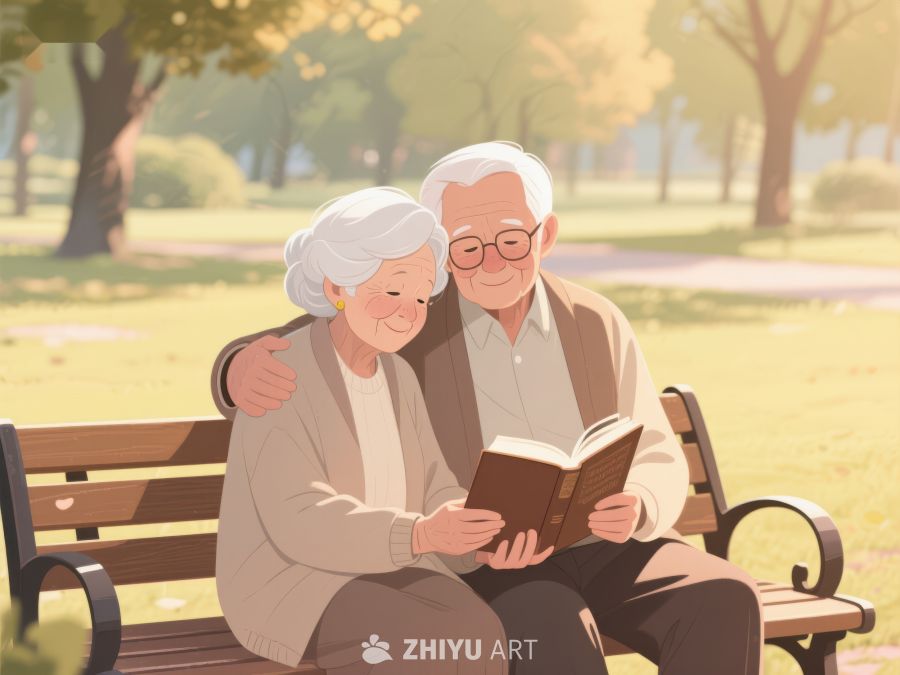 公园长椅上的温馨阅读时光 212