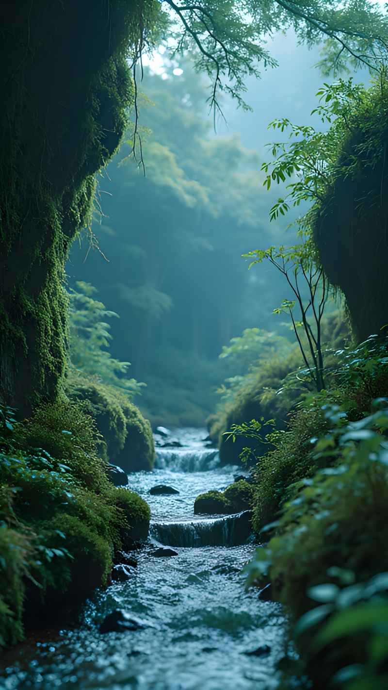 未来风格大自然森林超自然风景画质 7