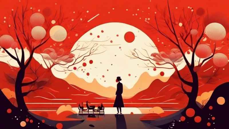 春节除夕简约背景 40