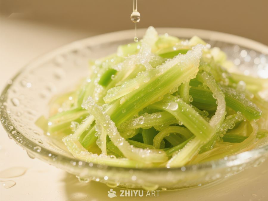 清新黄瓜丝，水滴点缀 1248