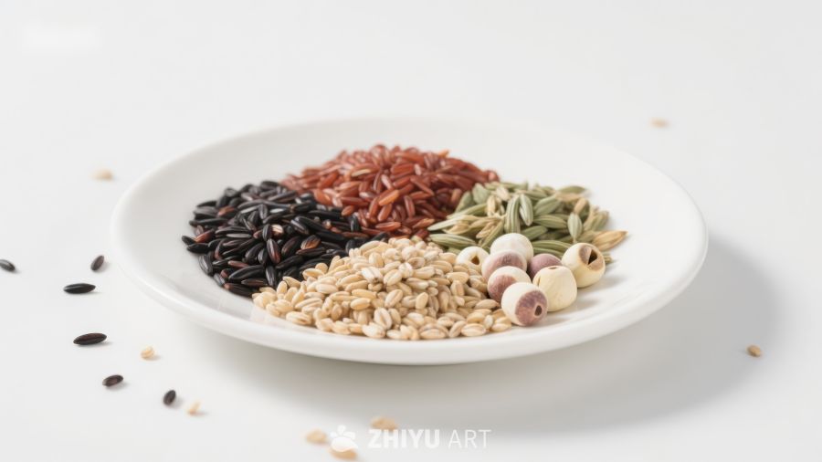 五谷杂粮盘中展示