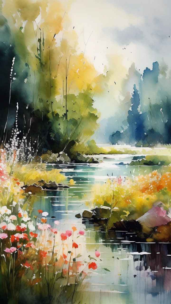 克劳德·莫内风格，一朵野花 2