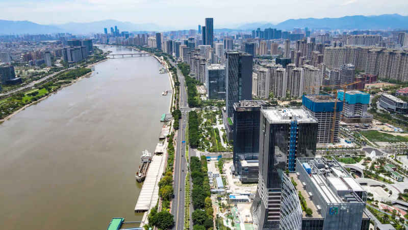 福建福州城市风光航拍摄影图