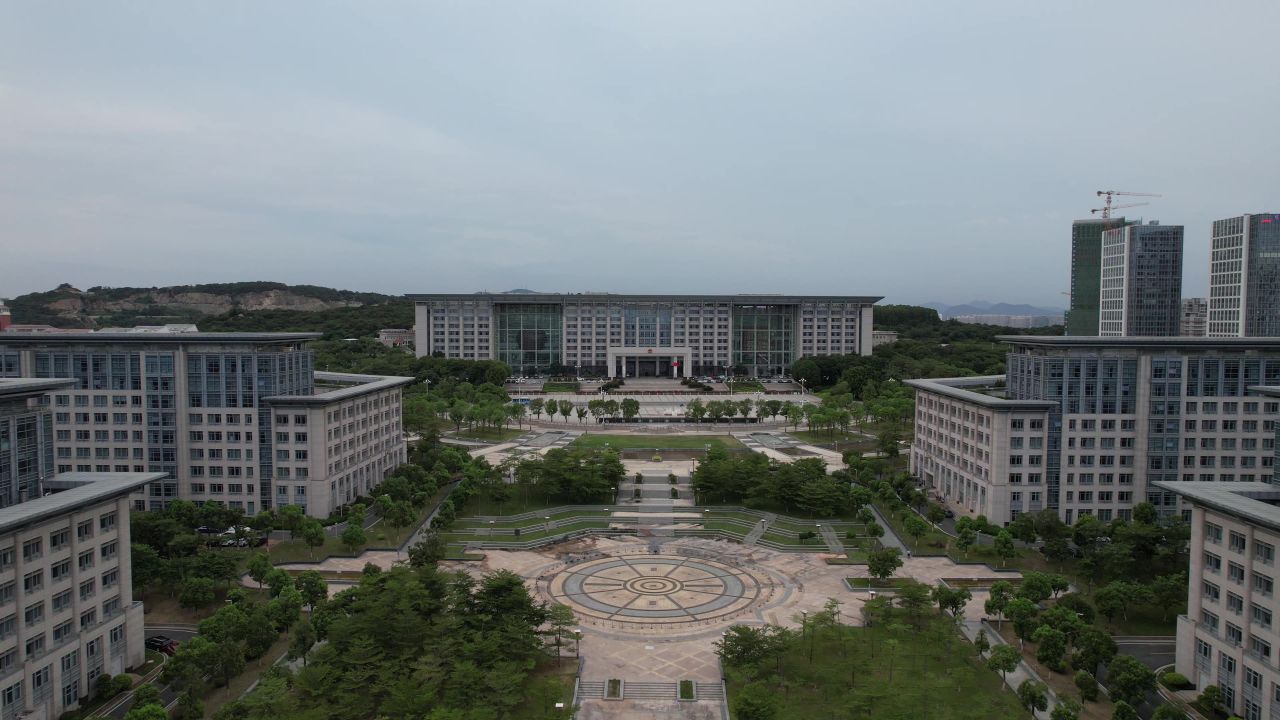 福建泉州市政府航拍