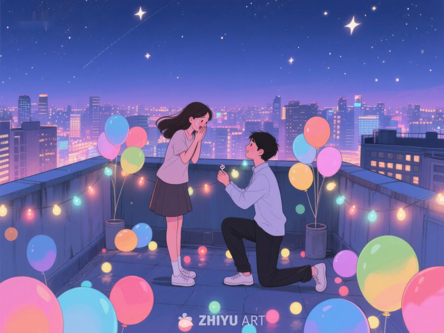 夜景下的浪漫求婚 1010