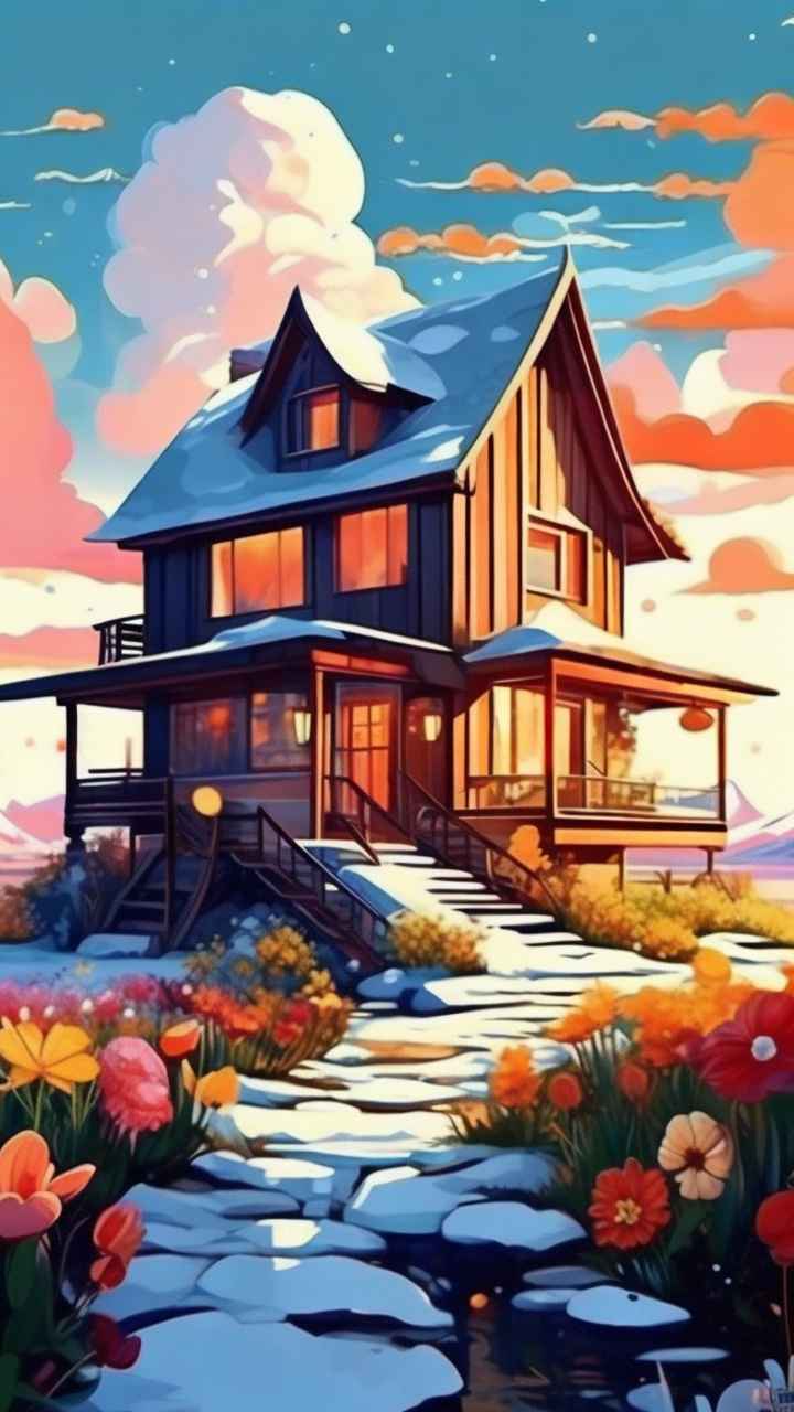 充满活力的绿洲在它的后院各种花 82