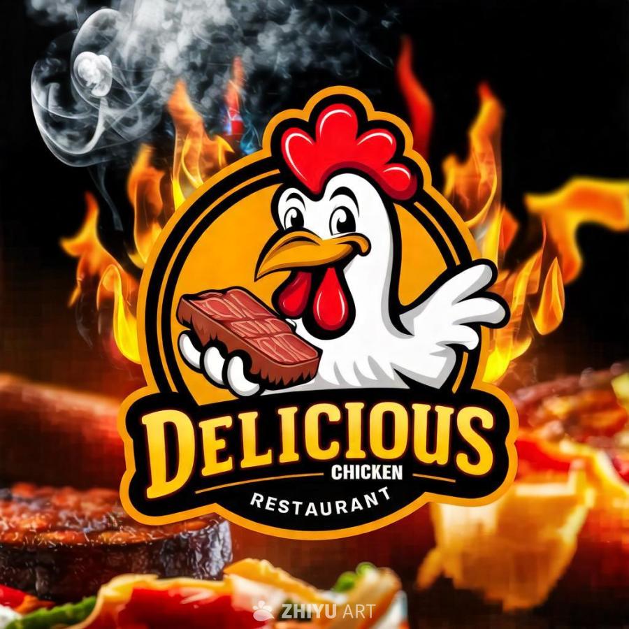 图像中呈现一个名为“Delicious Chick