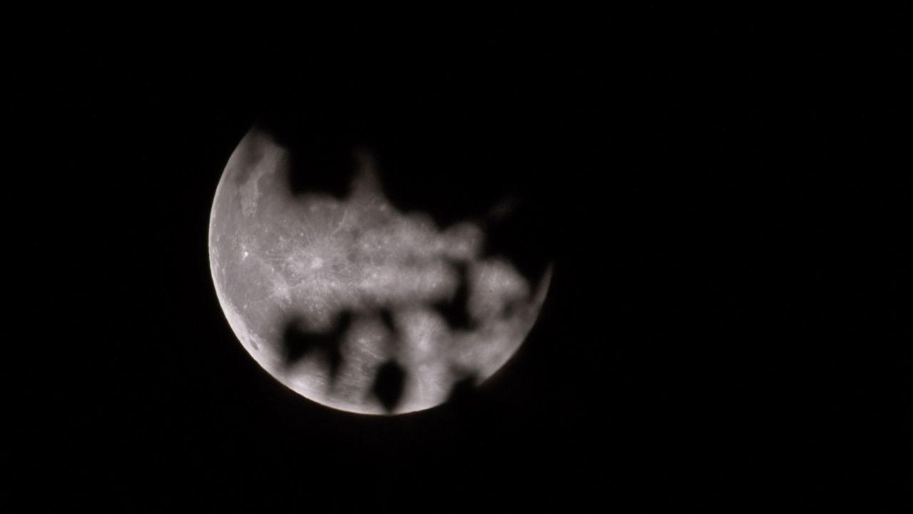 深夜玩天空月亮月球皎洁明月中秋满月 17