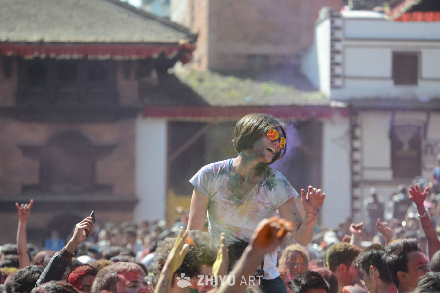 彩色粉末狂欢节