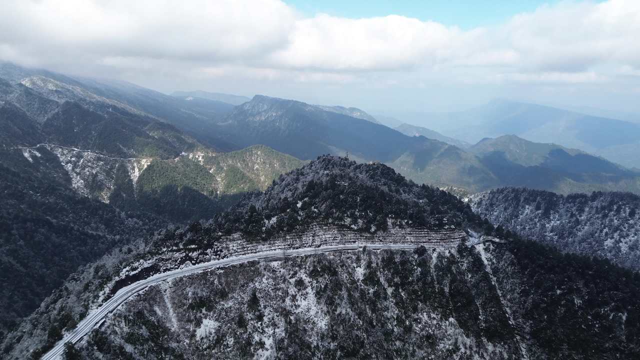 冬季瓦屋山航拍 5