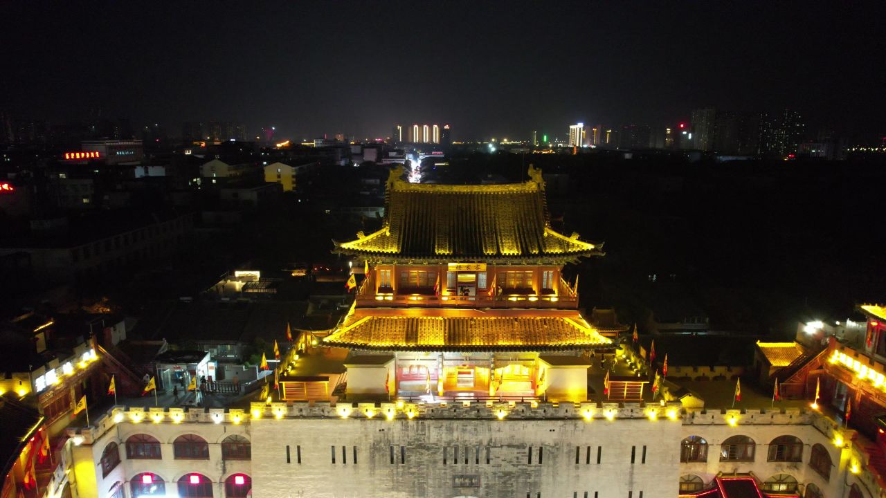 河南洛阳城市风光旅游景区航拍