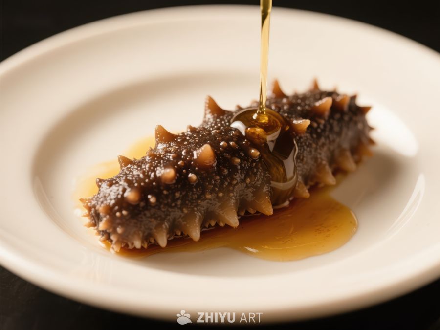 海参淋酱，精致美食