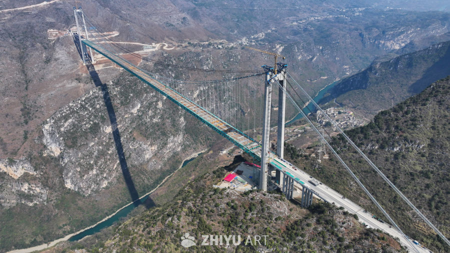 贵州花江峡谷大桥建设 12