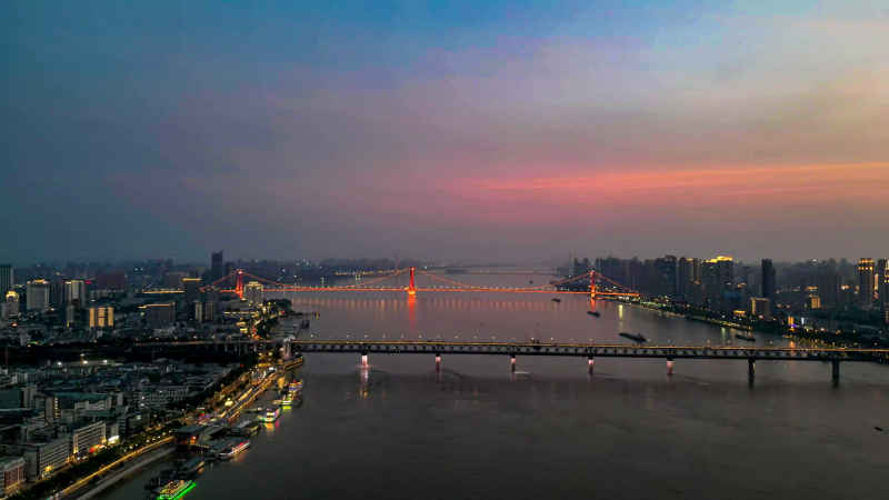 湖北武汉城市建设航拍摄影图 