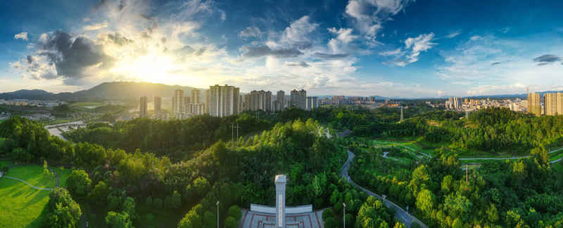 溆浦灵翠山公园全景