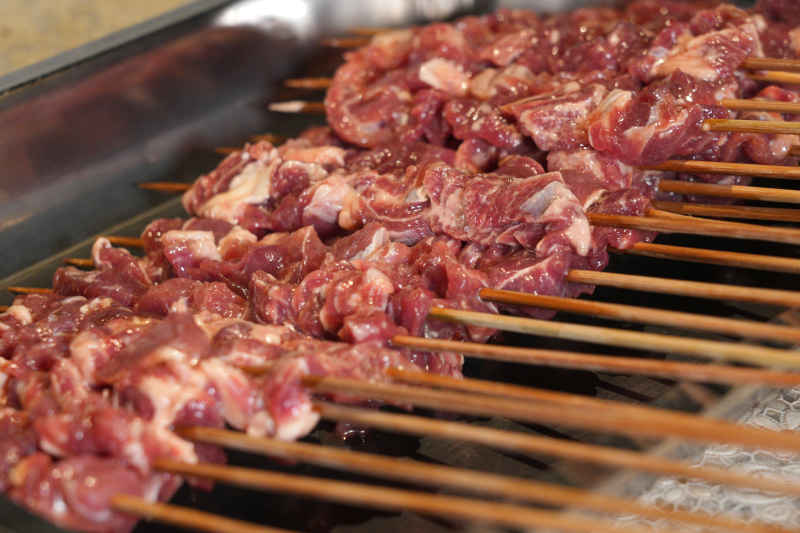 烧烤撸串必备美食烤新鲜牛肉 8