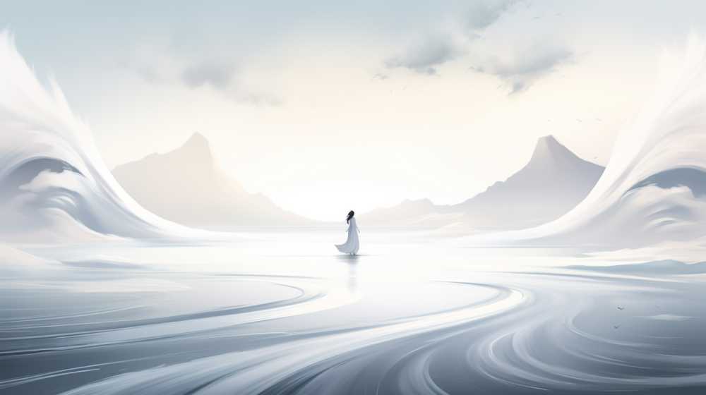 艺术浅白色唯美背景图99