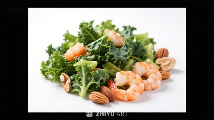 虾仁羽衣甘蓝沙拉