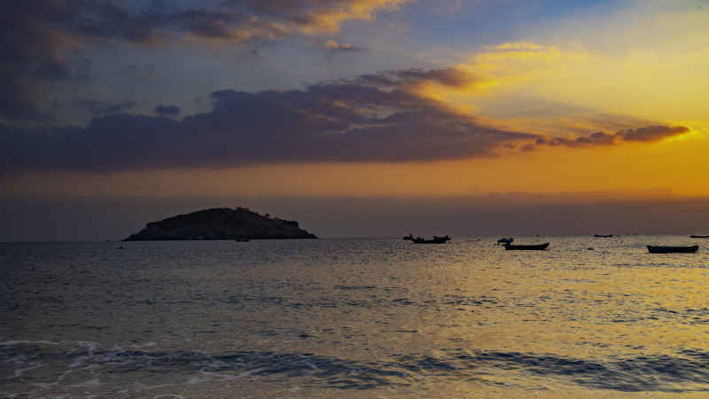 海上晚霞