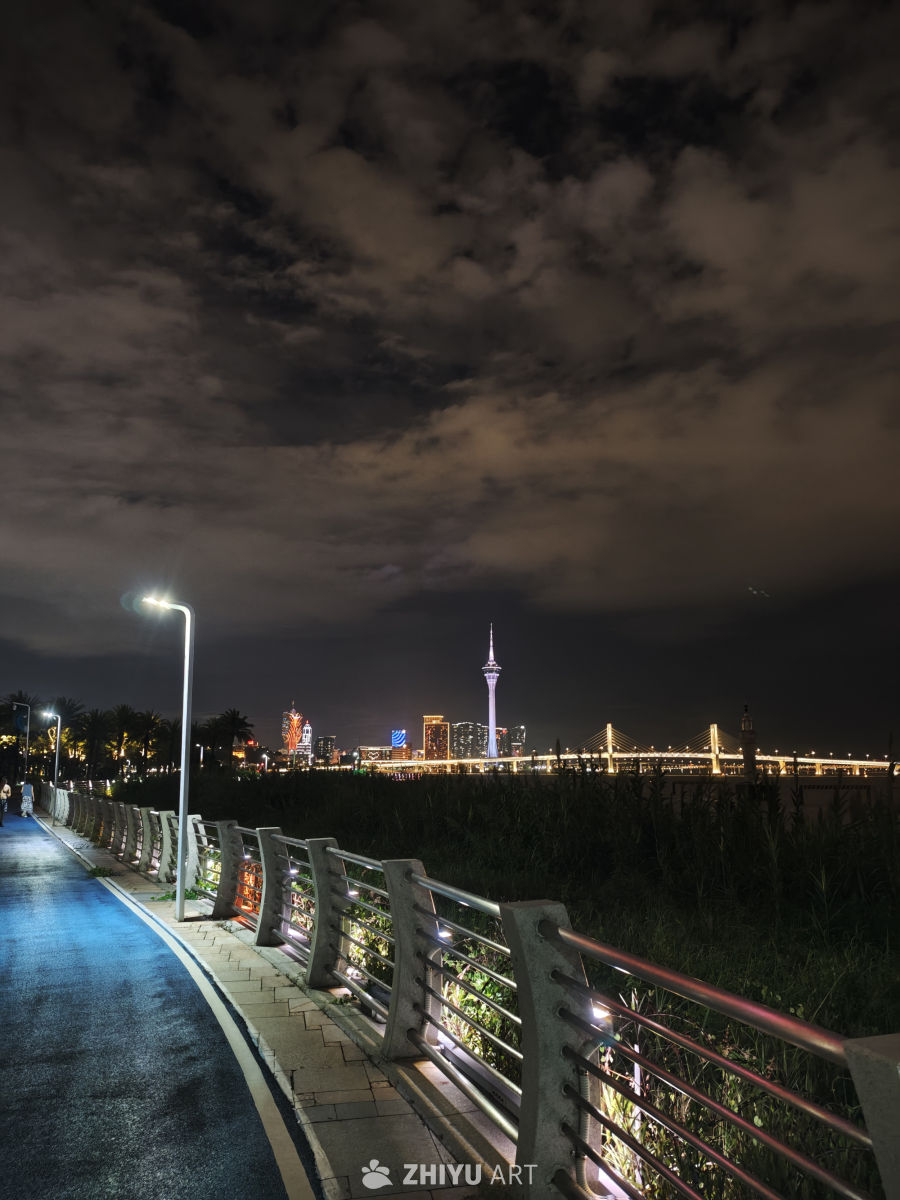 夜幕下的城市风光