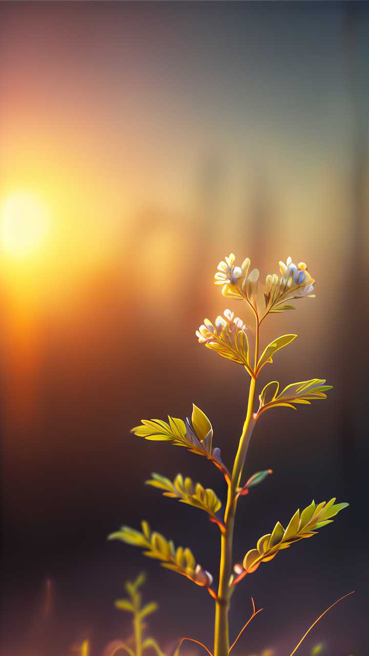 太阳下的小花小草