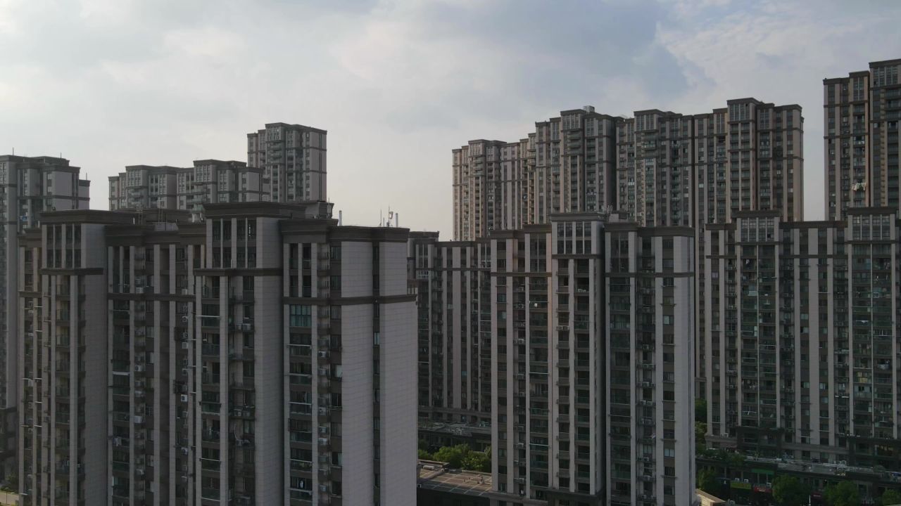 昆山城区建筑延时
