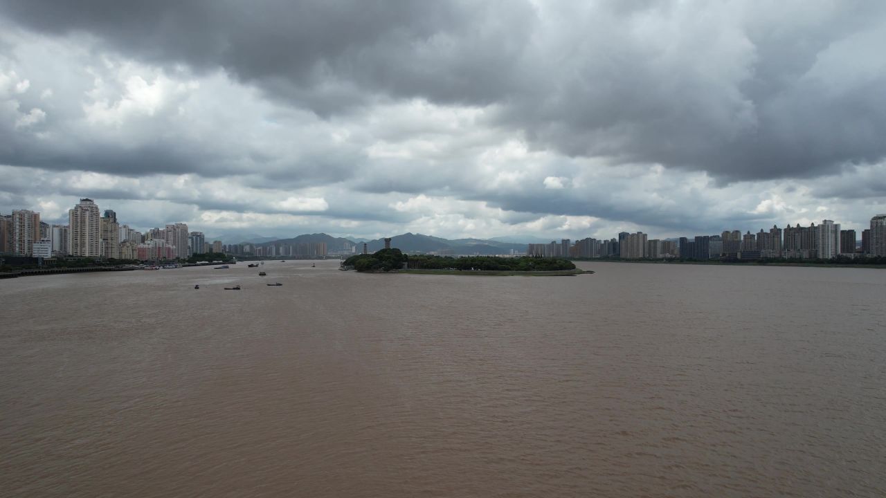 浙江温州城市风光航拍