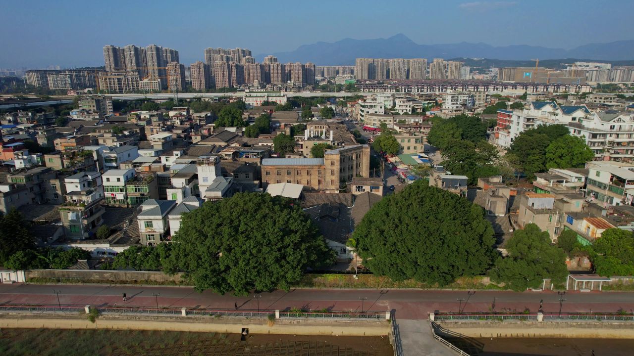 航拍福州螺洲古镇景观 13