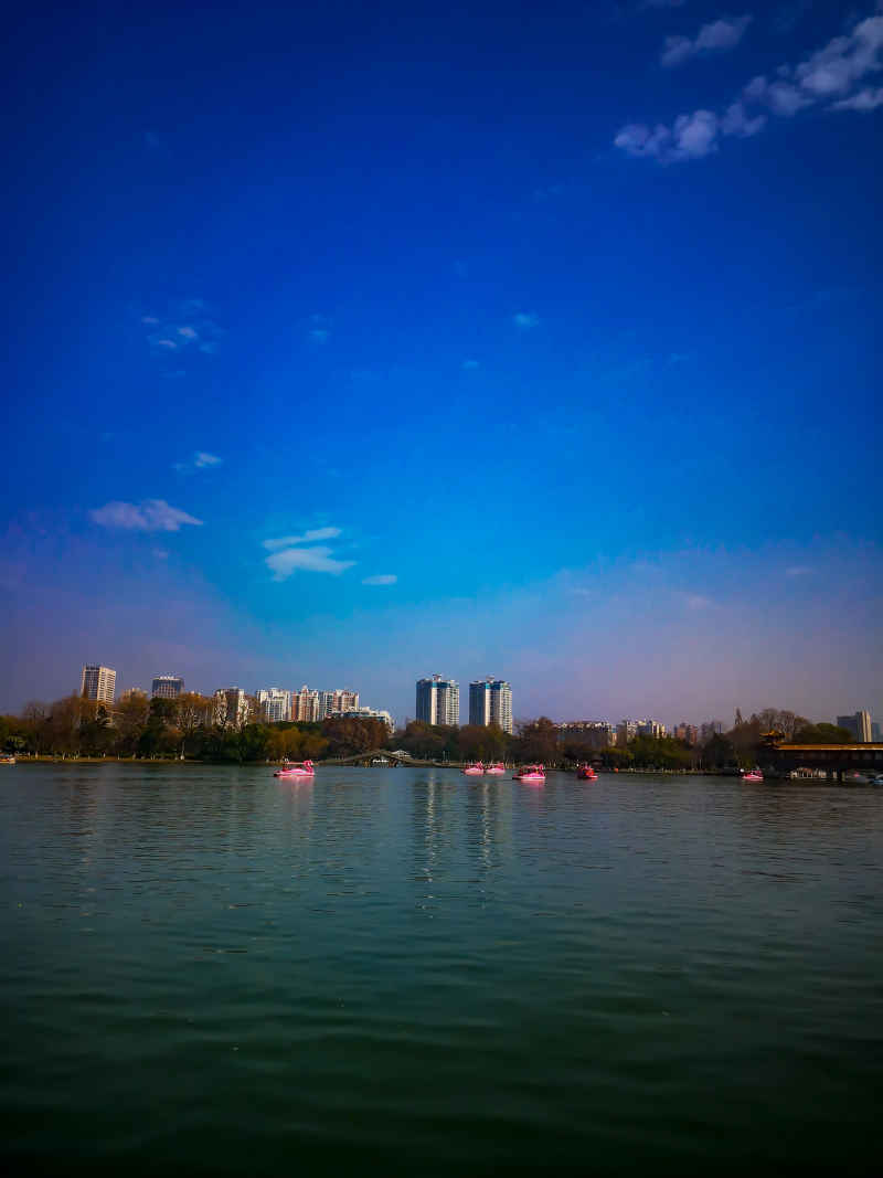 湖南长沙烈士公园年嘉湖风景摄影图