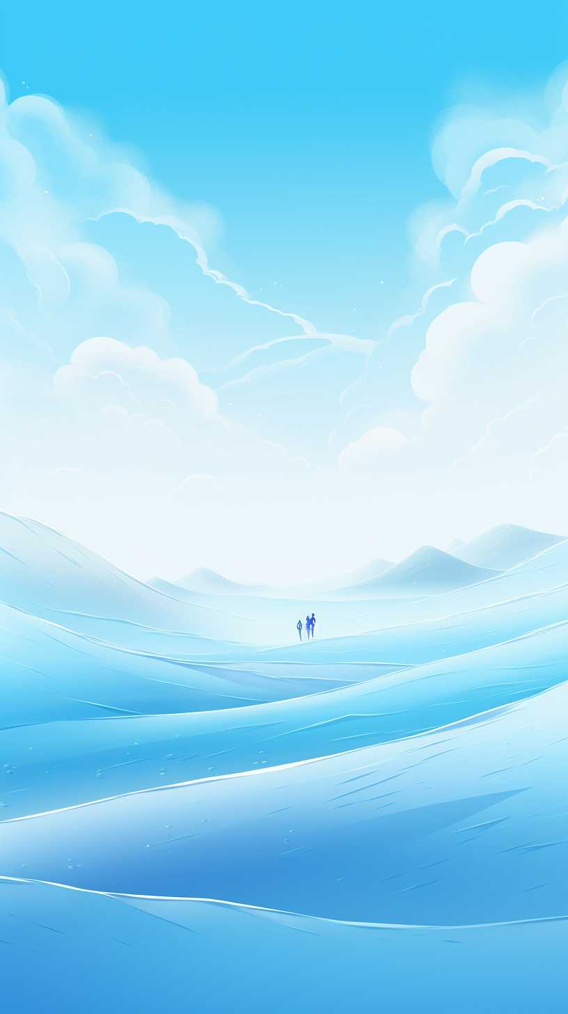 浅蓝色唯美背景