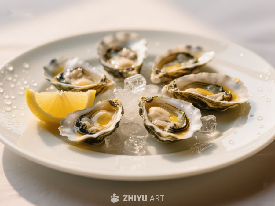 冰镇生蚝配柠檬 37