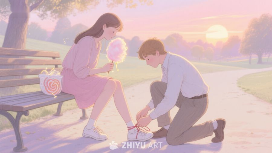 公园长椅旁的温馨瞬间 187