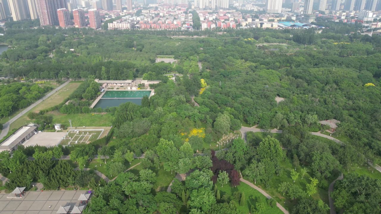 邯郸赵苑公园4A景区航拍