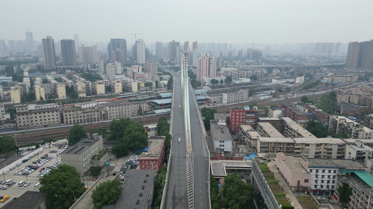 河南郑州城市风光航拍