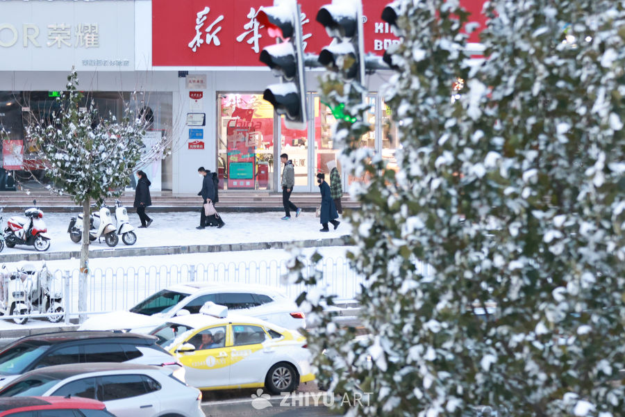 兰州市迎来2025年入冬首场降雪 1