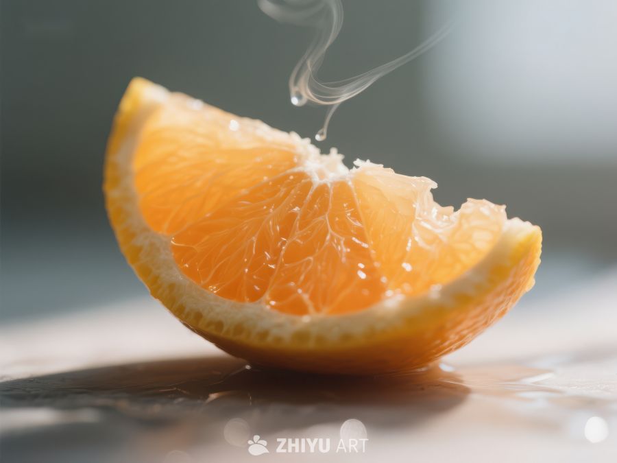 新鲜橙片散发香气 579