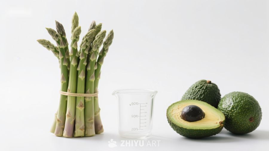 芦笋与牛油果的健康组合