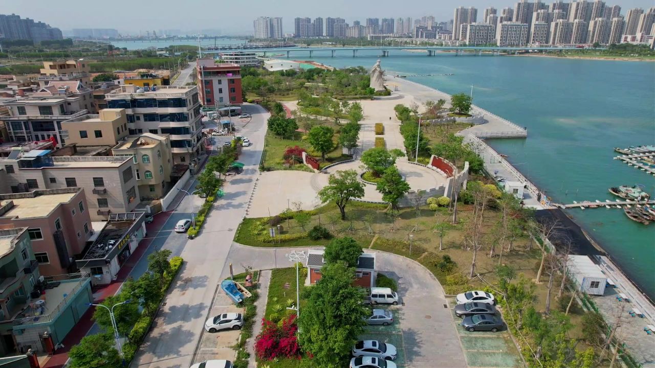 航拍厦门陈化成主题公园